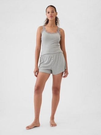 Pantaloni scurti PJ relaxați Mini Rib