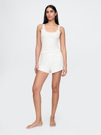 Pantaloni scurti PJ relaxați Mini Rib