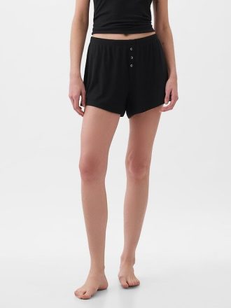 Pantaloni scurti PJ relaxați Mini Rib