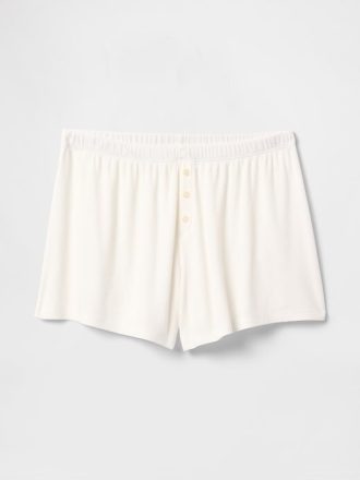 Pantaloni scurti PJ relaxați Mini Rib