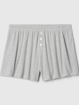 Pantaloni scurti PJ relaxați Mini Rib