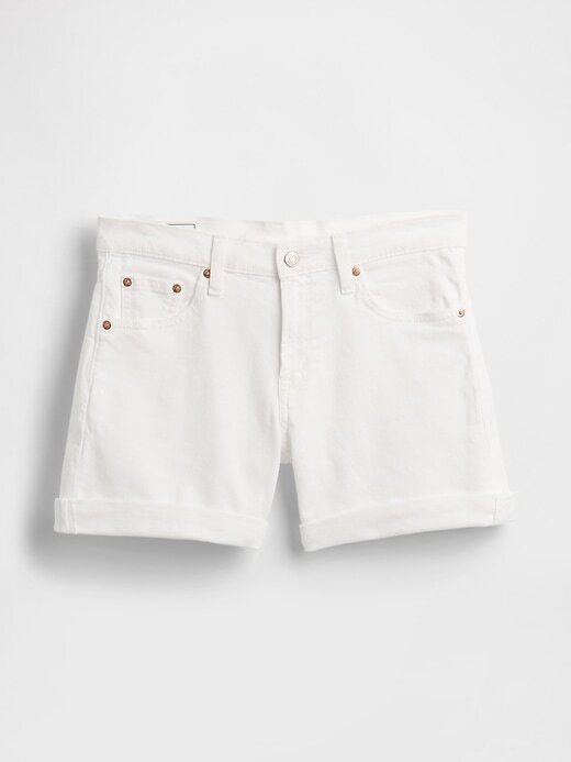 Pantaloni scurti prietene cu talie medie de 5 inchi Pantaloni scurti prietene cu talie medie de 5 inchi