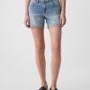 Pantaloni scurti prietene din denim cu talie medie de 5 inchi Pantaloni scurti prietene din denim cu talie medie de 5 inchi