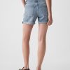 Pantaloni scurti prietene din denim cu talie medie de 5 inchi Pantaloni scurti prietene din denim cu talie medie de 5 inchi