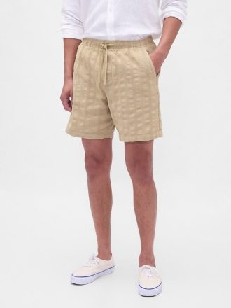 Pantaloni scurti ușori texturați de 7 inchi