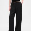 Pantaloni simpli cu picioare late Pantaloni simpli cu picioare late