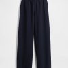 Pantaloni simpli cu picioare late Pantaloni simpli cu picioare late