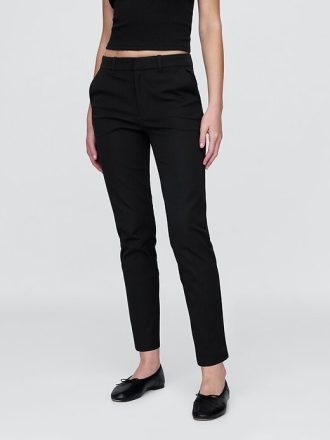 Pantaloni subțiri BiStretch cu talie medie