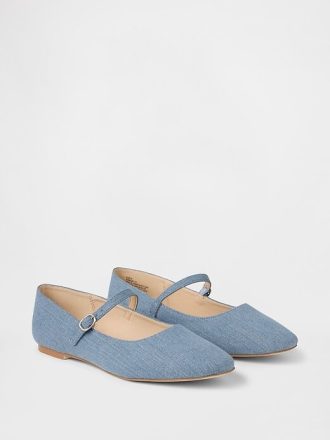 Pantofi Mary Jane din denim Pantofi Mary Jane din denim