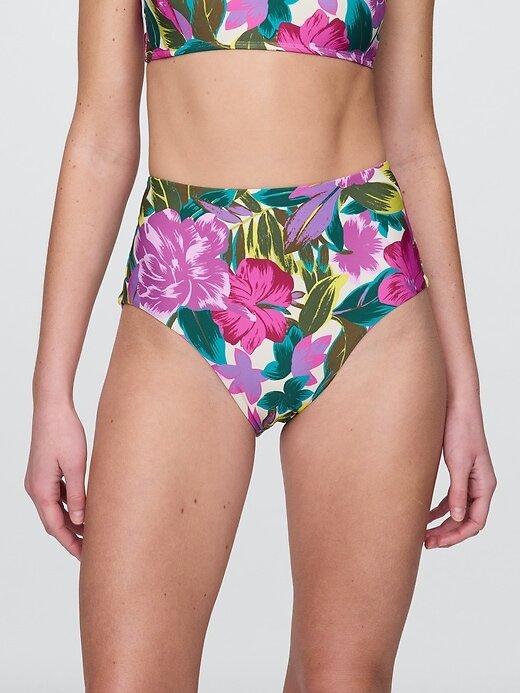 Parte de jos de bikini cu talie mare Parte de jos de bikini cu talie mare