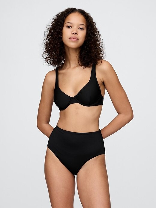 Parte de jos de bikini cu talie mare Parte de jos de bikini cu talie mare