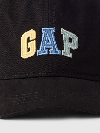 Pălărie de baseball cu logo Gap din bumbac organic pentru copii Pălărie de baseball cu logo Gap din bumbac organic pentru copii