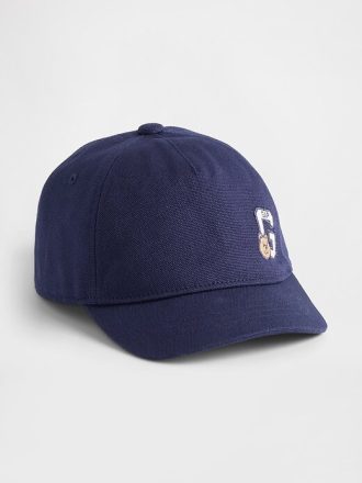 Pălărie de baseball cu logo-ul ursului din bumbac organic pentru copil mic