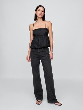 Poplin Bubble Top