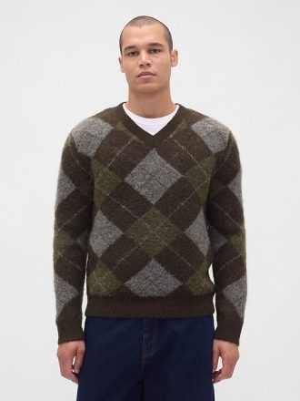 Pulover Argyle periat