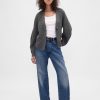 Pulover cardigan cu mâneci butoi Pulover cardigan cu mâneci butoi