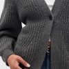 Pulover cardigan cu mâneci butoi Pulover cardigan cu mâneci butoi