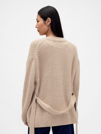 Pulover cardigan Wrap supradimensionat