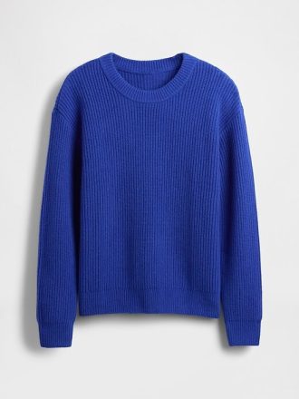 Pulover CashSoft relaxat cu gât pentru copii