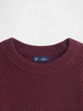 Pulover CashSoft Shaker-Stitch Boyfriend