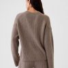 Pulover CashSoft Shaker-Stitch Crewneck