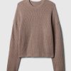 Pulover CashSoft Shaker-Stitch Crewneck