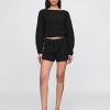 Pulover Crochet Boatneck Crop Pulover Crochet Boatneck Crop