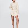 Pulover Crochet Boatneck Crop Pulover Crochet Boatneck Crop