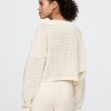 Pulover Crochet Boatneck Crop Pulover Crochet Boatneck Crop