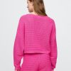 Pulover Crochet Boatneck Crop Pulover Crochet Boatneck Crop