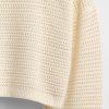 Pulover Crochet Boatneck Crop Pulover Crochet Boatneck Crop