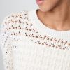 Pulover croșetat 100% bumbac cu gât crew Pulover croșetat 100% bumbac cu gât crew