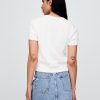 Pulover crop din tricot cablu, 100% bumbac