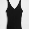 Pulover cu coaste Tank Top Pulover cu coaste Tank Top
