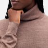 Pulover cu gât din merino Pulover cu gât din merino