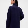 Pulover cu jumătate de fermoar din jacquard matlasat GapFit Pulover cu jumătate de fermoar din jacquard matlasat GapFit