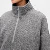Pulover cu jumătate de fermoar din jacquard matlasat GapFit Pulover cu jumătate de fermoar din jacquard matlasat GapFit