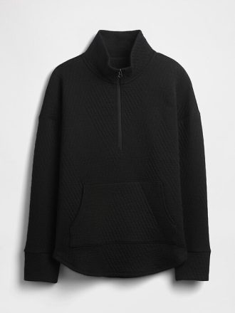 Pulover cu jumătate de fermoar din jacquard matlasat GapFit