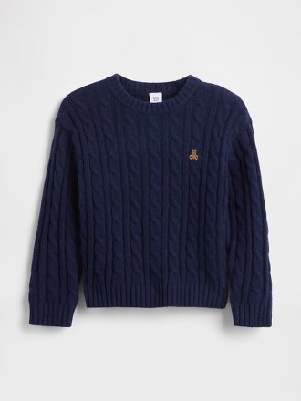 Pulover din tricot cu cablu CashSoft pentru bebeluși și copii mici Pulover din tricot cu cablu CashSoft pentru bebeluși și copii mici