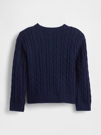 Pulover din tricot cu cablu CashSoft pentru bebeluși și copii mici Pulover din tricot cu cablu CashSoft pentru bebeluși și copii mici