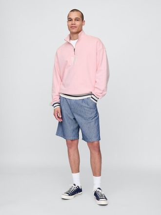 Pulover Gap × Malbon Heavyweight Logo cu fermoar sfert