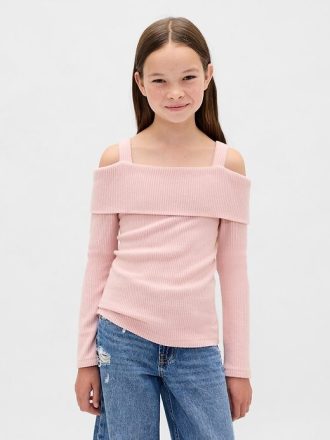 Pulover pentru copii Softspun Rib fără umăr