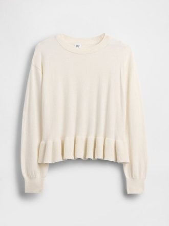 Pulover peplum relaxat pentru copii