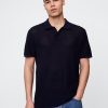 Pulover polo cu croșetat texturat