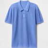 Pulover polo cu croșetat texturat Pulover polo cu croșetat texturat
