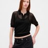 Pulover Polo Sheer Crop Pulover Polo Sheer Crop