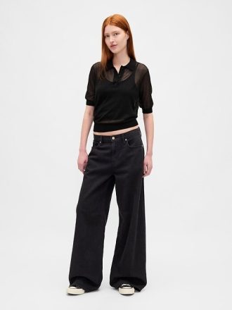 Pulover Polo Sheer Crop