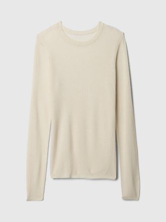 Pulover Sheer Rib
