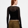 Pulover Sheer Rib Henley Pulover Sheer Rib Henley
