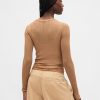 Pulover Sheer Rib Henley Pulover Sheer Rib Henley